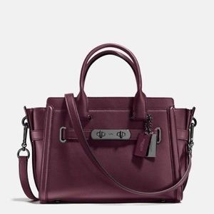 NWT Coach Swagger 27. Oxblood. Retail $495